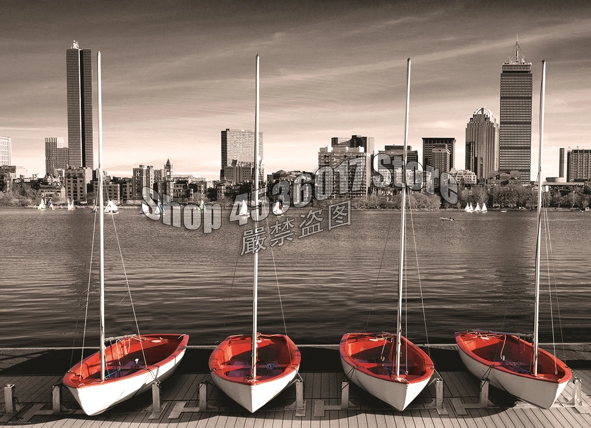 

Алмазная 5d картина «Бостон Марина», полный набор для вышивки крестиком, мозаика, домашнее искусство, подарок