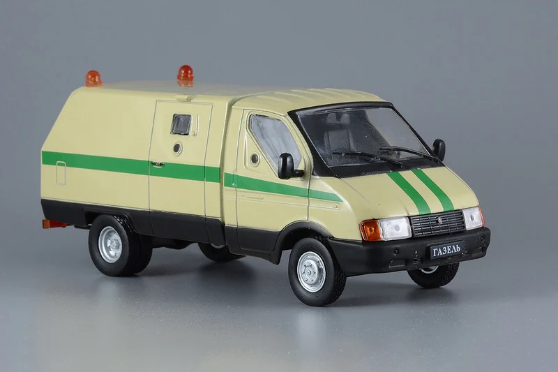 Deagostini 1/43 Gaz-3302 Warrior Urss Cash-In-Transit 1994 Security Van Diecast Model Giocattoli In Lega Per Regalo Di Raccolta
