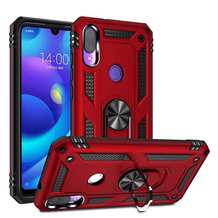 Shockproof Armor Phone Case with Finger Ring Holder Cover
