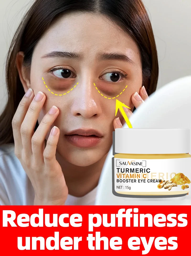 

Turmeric Anti Dark Circles Eye Cream Remove Wrinkles Remove Bags Under Eyes Anti-Aging Whitening Lifting Firming Eye Care
