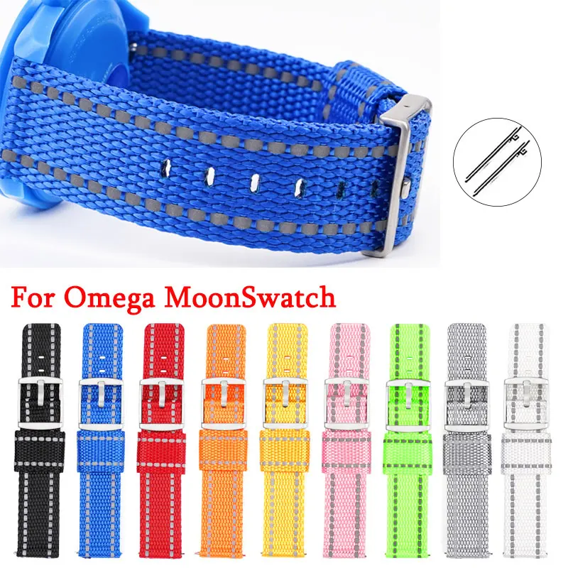 Cinturino In Nylon Per Omega Moonswatch Bracciale Cinturino 20Mm Cinturino Universale A Sgancio Rapido Accessori Per Cintura Sportiva Traspirante
