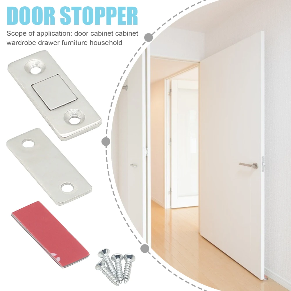 20-50pcs Magnet Cabinet Catches Door Ultra Thin Invisible Cupboard Closer Door Stopper Home Furniture Hardware Accessories