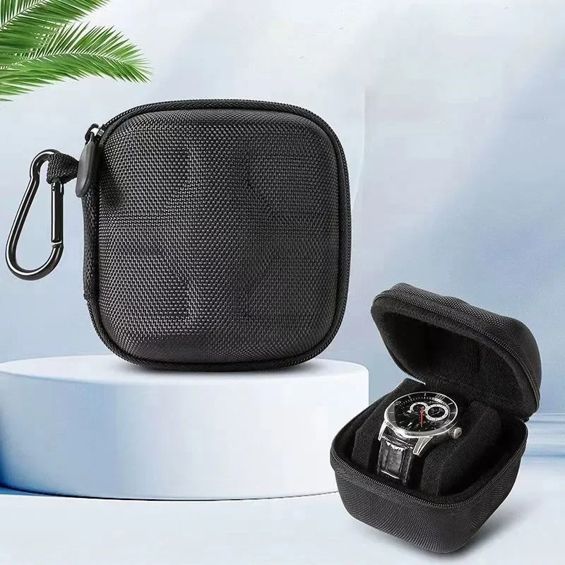 Luxury Black Watch Travel Roll Case - Shockproof Storage & Display Organizer