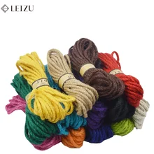  6mm Colored Jute Twine Rope for Crafts Gift Wrapping Packing Gardening and Wedding Decor 10 Yards/lot 