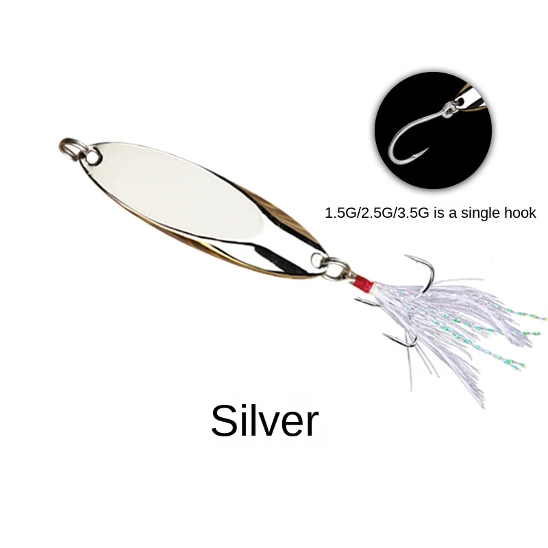 5g-42g Metal Spinner Spoon Lures Trout Fishing Lure Hard Bait Sequins  Paillette New Artificial Baits Spinnerbait Fish Tools