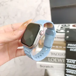 Premium Silicone Business Sports Watch Replacement Band - 42mm series 10 (Official Light Blue)