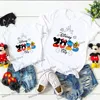 2025 Disney Trip Mickey Minnie Mouse Family Matching Shirts Cotton Dad Mom Bro Sis Kids T Shirt Baby Rompers 1