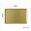 Gold Brass Storage Tray  Serving Platter Decorators Brushed Metal Tableware/Plate Jewelry/Cosmetics/Candy/Food Makeup 6