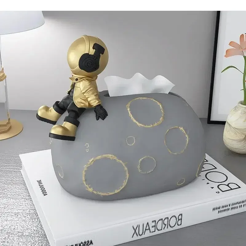 

Astronaut Paper Resin Holder Holders Storage Towel Ornament Tissue Boxes Box Napkin