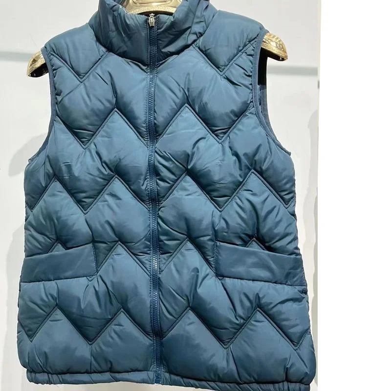 Casacos de puffer femininos, Colete, Casaco, Parkas, Roupas Femininas, Outono, Inverno, 2024