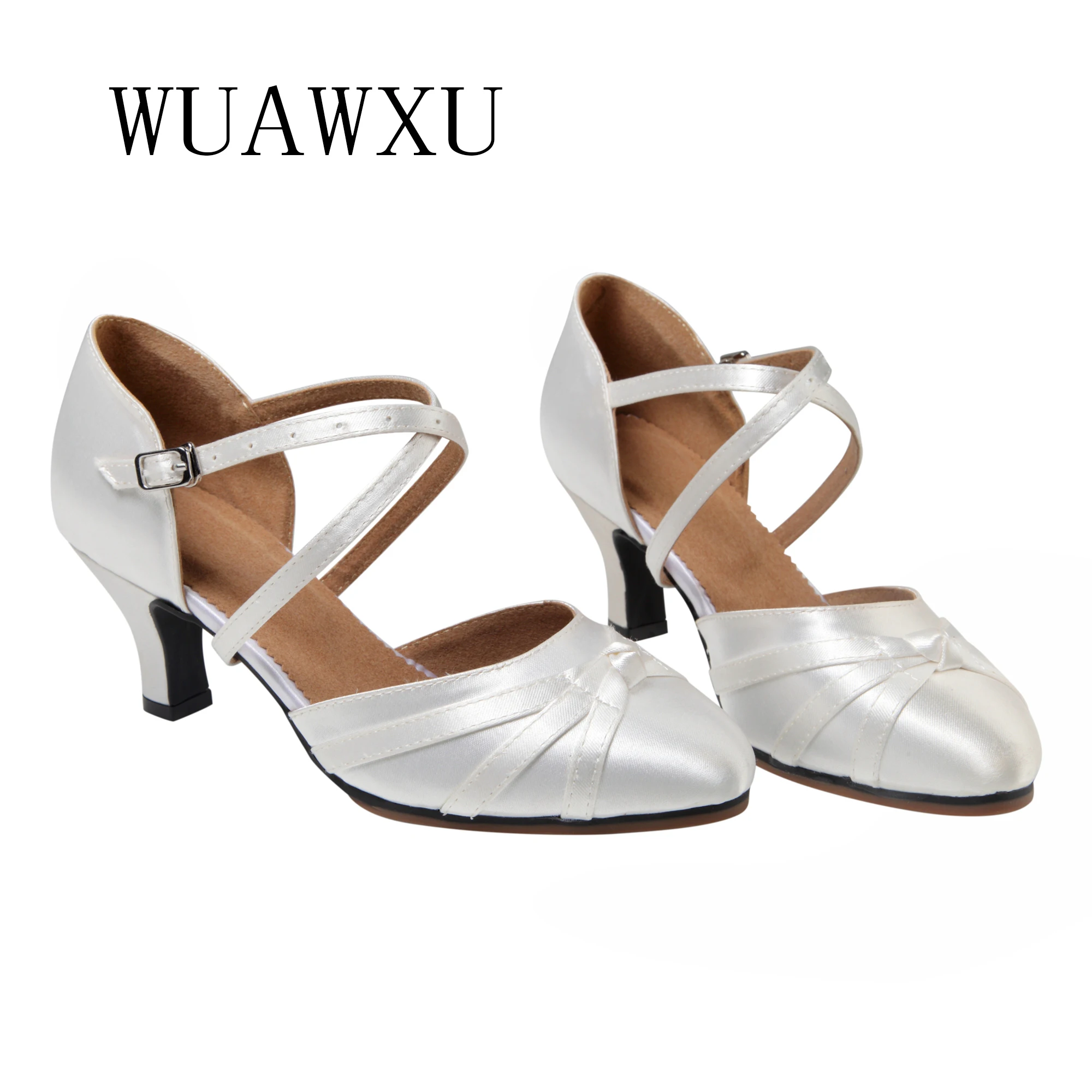 NATASHA 2023 New Adult Square Dance Shoes Women's Soft Sole Latin Dance Shoes Medium Low Heel Modern Social Dance Shoes Summer