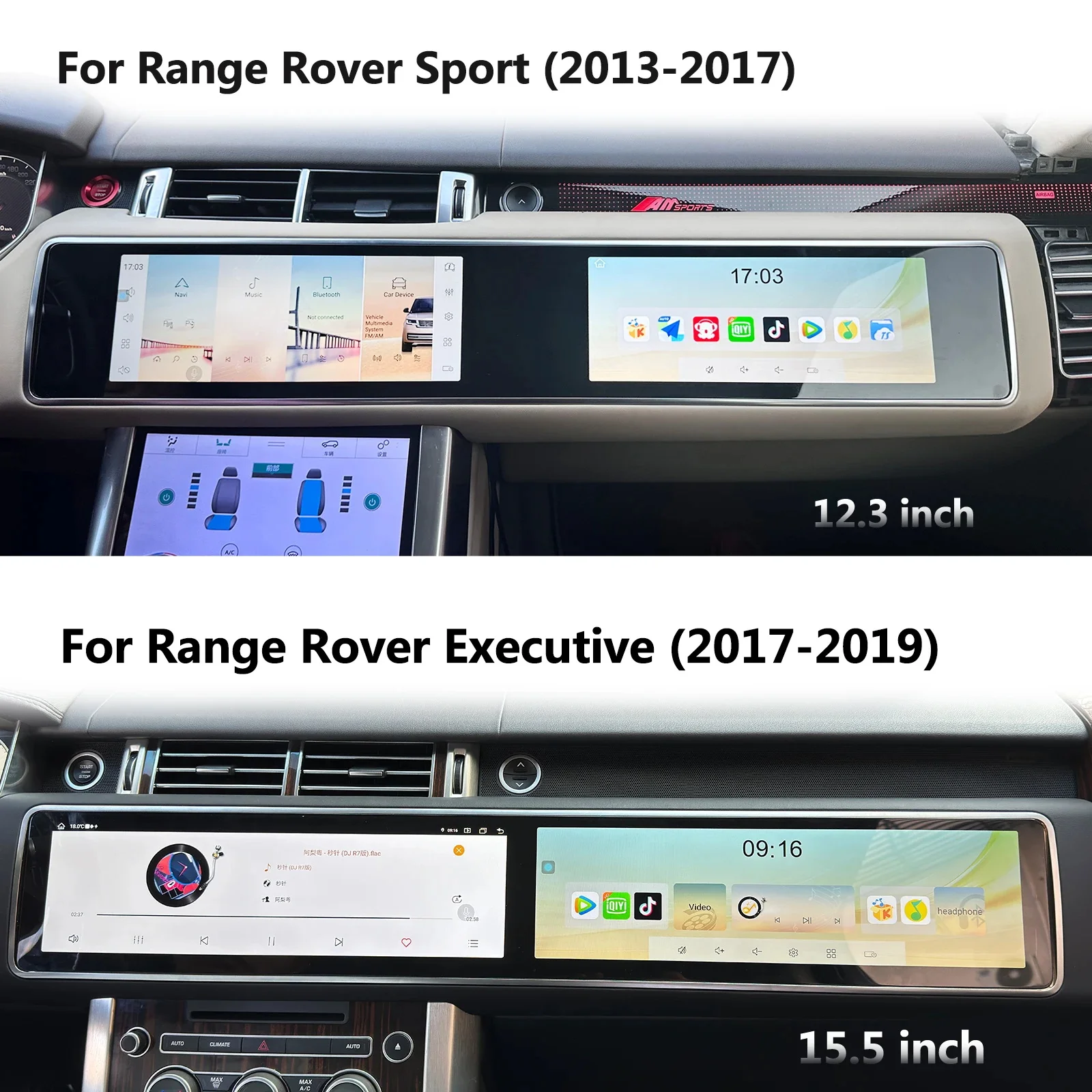 For Land Rover Range Rover Sport L494 2013-2017/Executive 2017-2019 CarPlay Andr