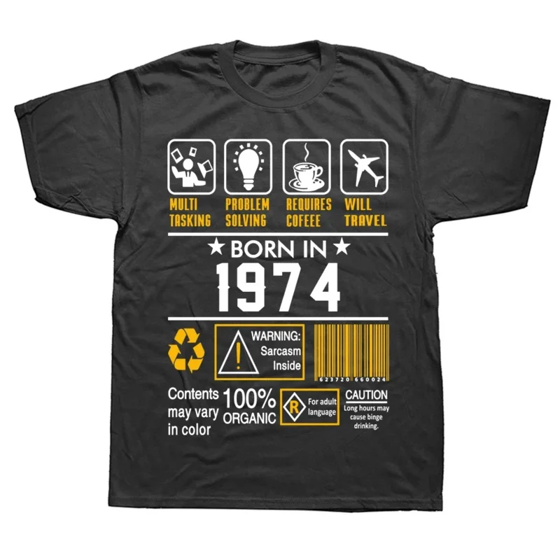 

Футболка с коротким рукавом для новорожденных, 1978 яркая, подарок на день рождения, Мужская одежда, Летний стиль