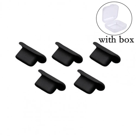 Plug for Apple IPhone Mobile Phone Silicone Dustproof Plugs Phone Charger Port Protectors with Free Box For IPhone 13 12Pro