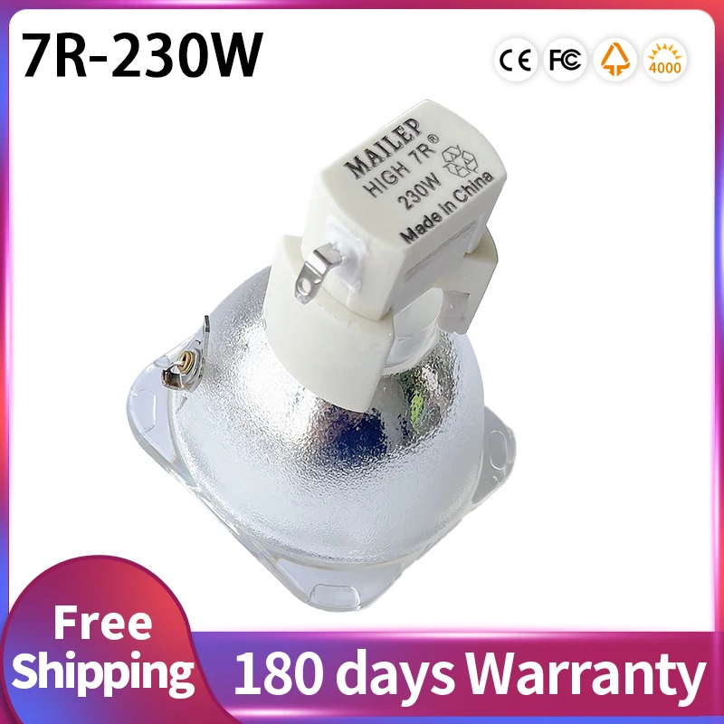 1 Pz/Lotto Msd 230W Lampada Msd Platinum P-Vip 180-230/1.0 E20.6 Per Lampada 7R Sharpy Moving Head Beam Light Bulb Stage Light