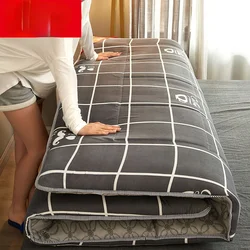 Colchón Tatami de suelo para dormir, colchoneta gruesa tapizada para dormitorio, colchón de cama individual para estudiantes, especial para alquiler