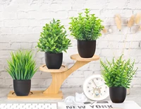 Fake Plants 4 Packs Artificial Plants Small Faux Plants Black