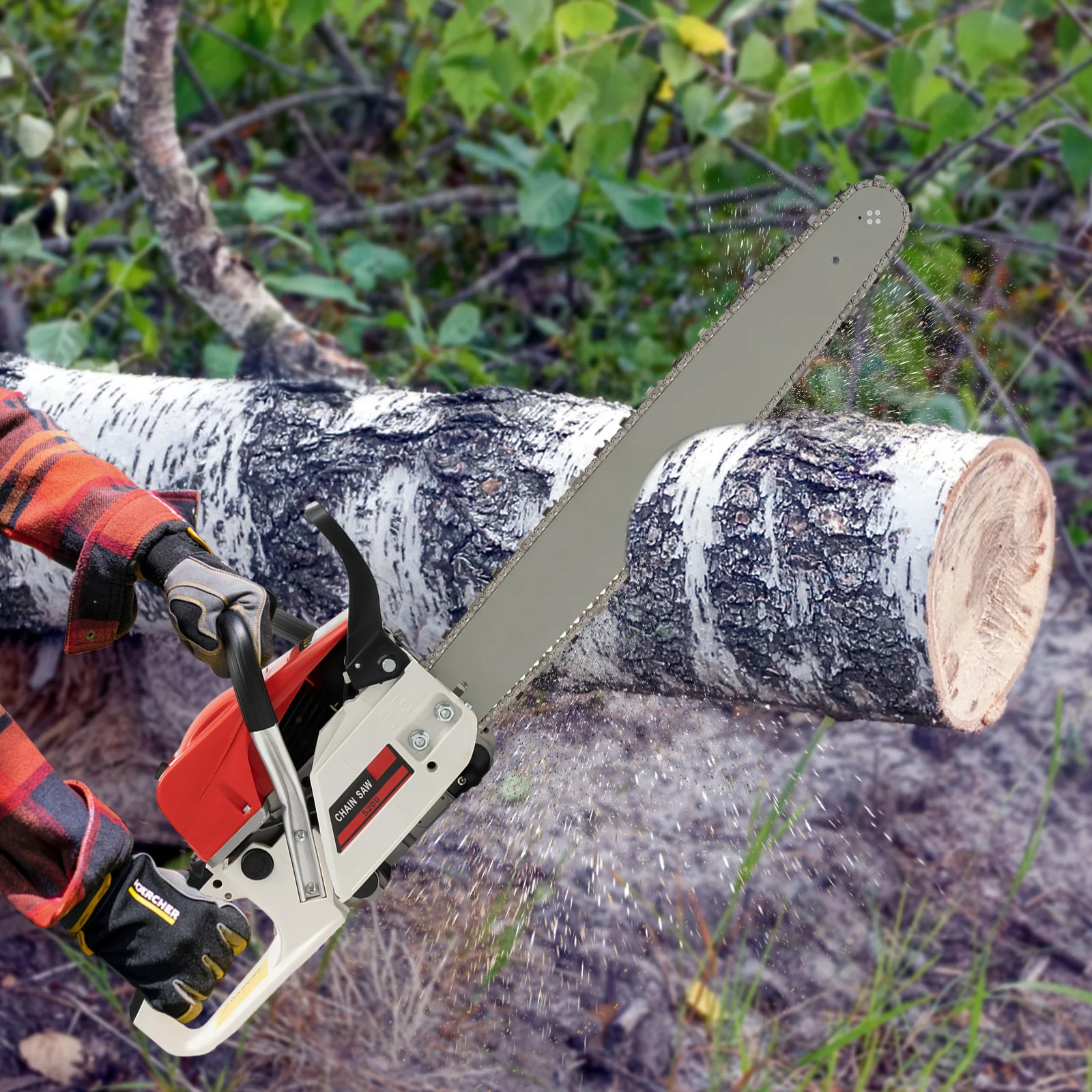52cc 22 Inch Chainsaw, Suitable For Tree, Wood, Farm, Garden, Pasture, And Forest Logging 3