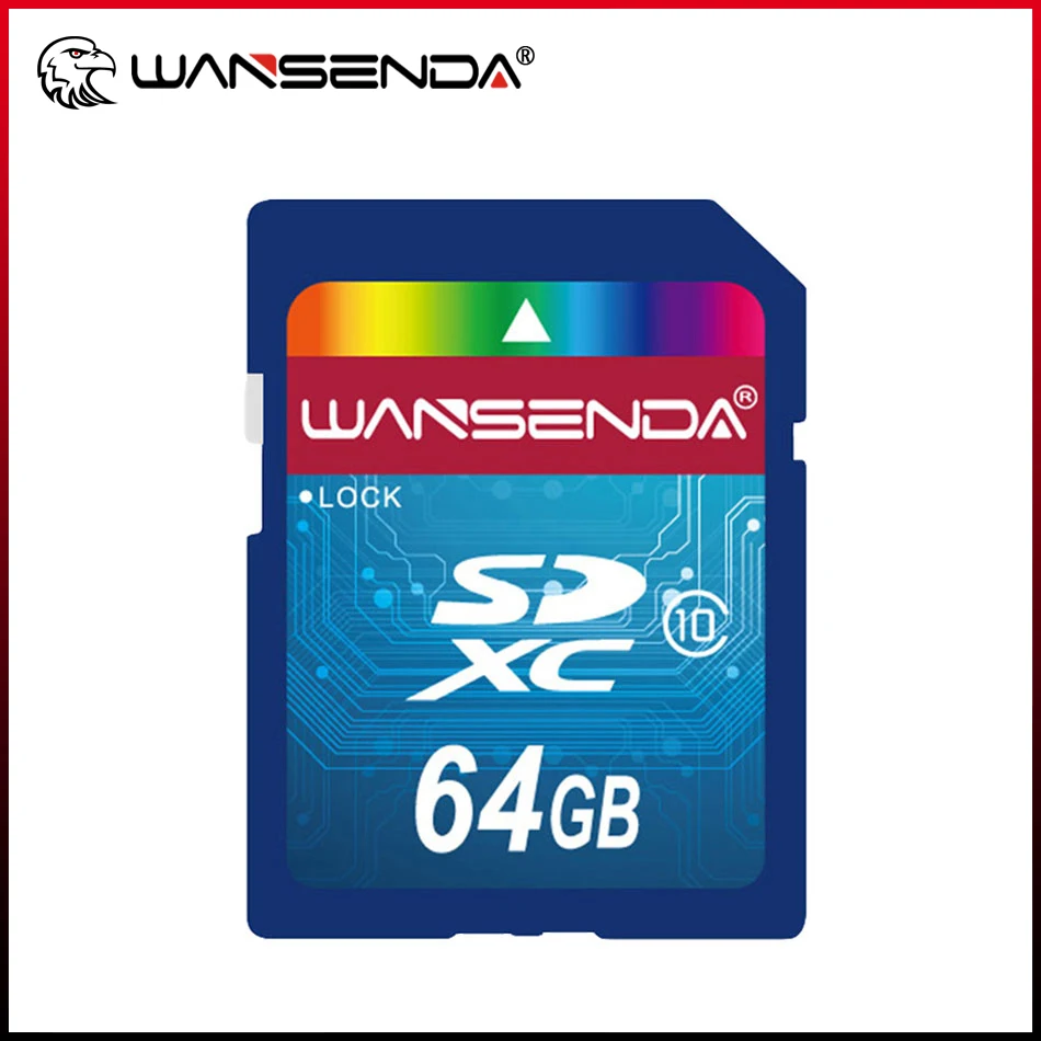 WANSENDA Memory Card SD Card, Class 10 SDHC SDXC Transflash TF Card 64GB 32GB 16GB 8GB