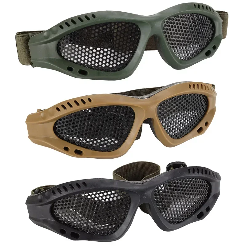 Hunting Tactical Paintball Goggles Eyewear Steel Wire Mesh Airsoft Net Glasses Shock Resistance Eye Game Protector safety goggles,tactical goggles,shooting glasses,airsoft goggles defogger
