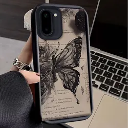 Flexible Silicone Case with Shockproof Cartoon Butterfly Print Pattern for OnePlus 15R (HFTYJTHD003)
