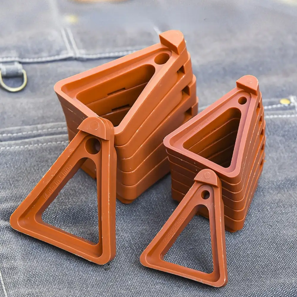 12PCS Plant Pot Stand Triangle Riser Toe Lift Stand Base Bracket Breathable Roots Anti-corrosive Feet Plant Support Brick Tray plant stand