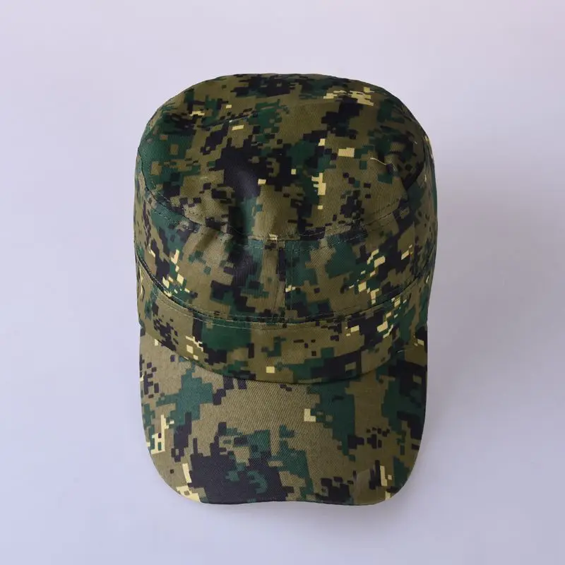 Camouflage Baseball Cap Hat Men Women Tactical Flat Cap Hat Unisex Fashion Sport Camping Hiking Sunhat Sunscreen Sun