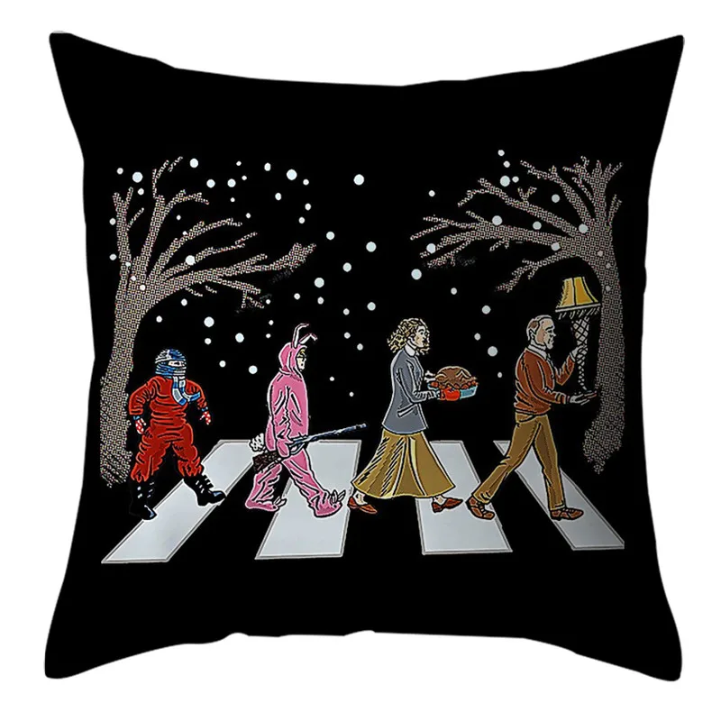 

Funny A Christmas Story Road Cushion Cover 45*45cm Christmas sofa pillow Pillowcase Xmas Gifts Cushion Decorative for home