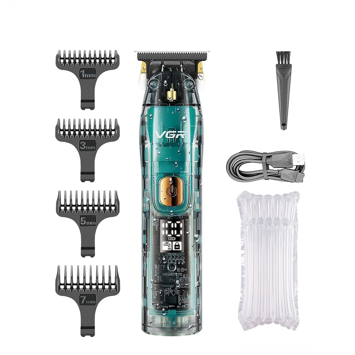 VGR مشذب الشعر لاسلكي آلة قص الشعر كهربائي ماكينة...