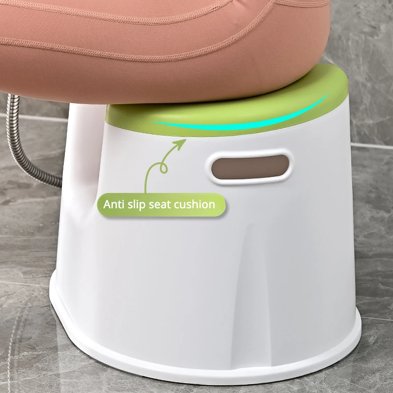 Shower Stool Sitting Bath Stool Thickened Adult Bathroom Bathing Chairs for Pregnant and Elderly Women folding bath chair