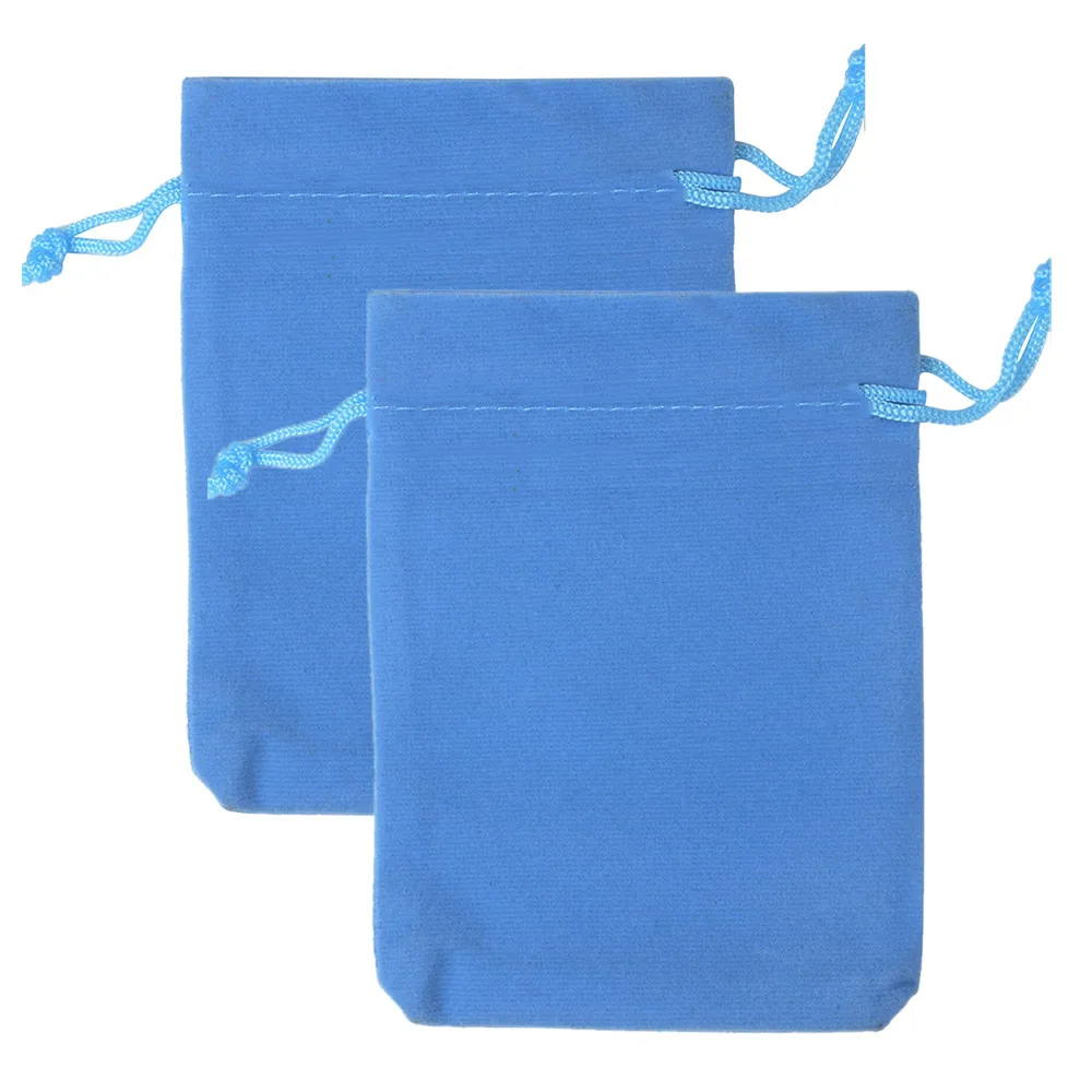 Set of 25 Colorful Velvet Drawstring Gift Bags for Jewelry Packaging and Display