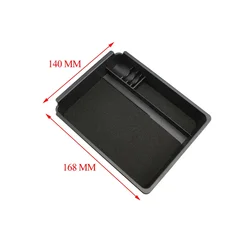 Premium Central Armrest Storage Organizer - Car Interior Mod Accessories (Black)