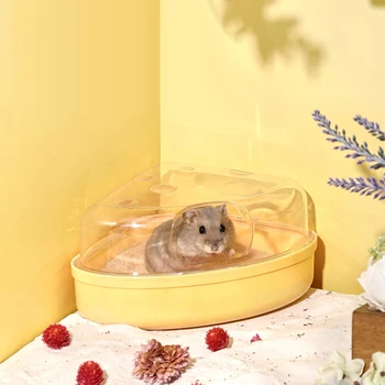 Clear Hamster Sand Bath Box 1