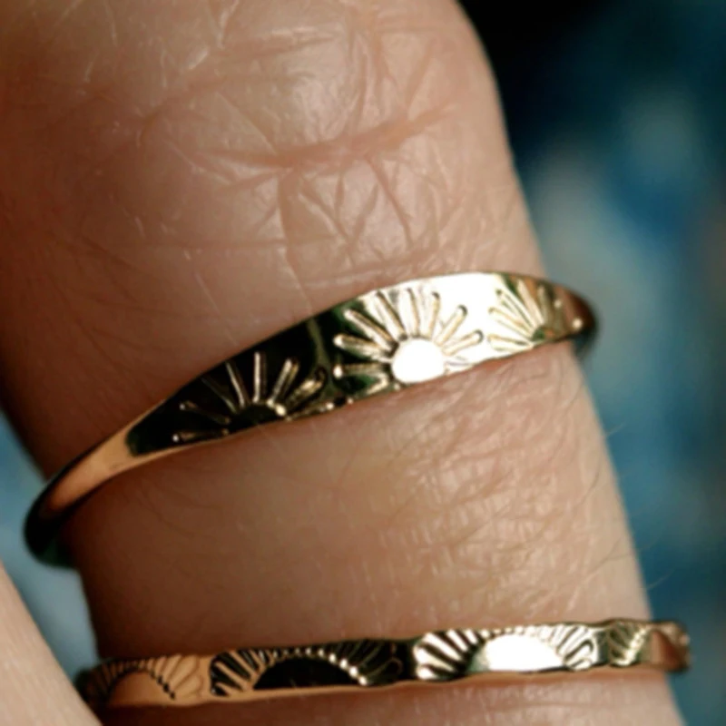 Женское кольцо с покрытием из нержавеющей стали под золото 18 карат