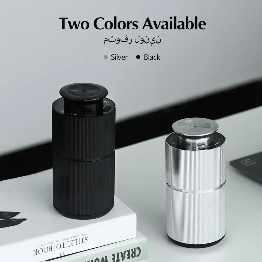 휴대용 자동차 아로마 디퓨저 USB 충전 알루미늄 합금 소재 아로마 오일 디퓨저 홈 오피스용 공기 청정기 장치