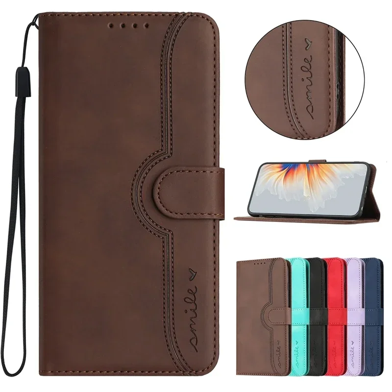 Enhanced Magnetic Flip Leather Wallet Case with Card Slot