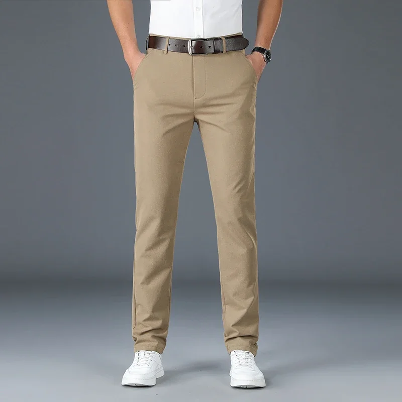 Spring Autumn Men's Casual Pants Man Slim Fit Chinos Fashion Trousers Male Formal Trousers Brand Clothing Plus Size 30-40 casual pants,formal trousers