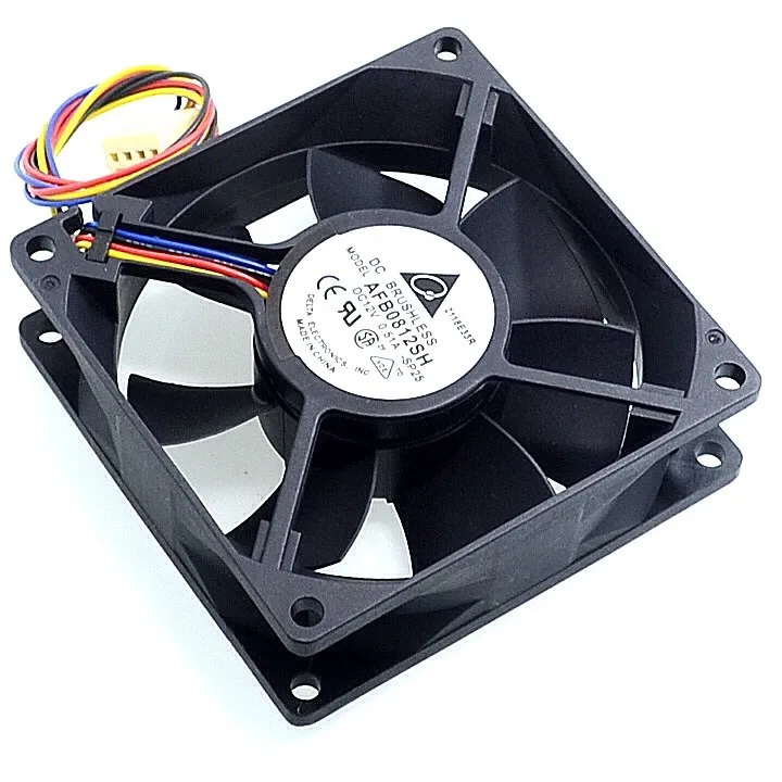 신제품  AFB0812SH 8025 80mm 0.51A 8CM 바람 단일 볼 베어링 냉각 팬, 80x80x25mm, 10 개
