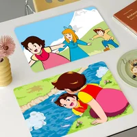 Heidi Cartoon Non-slip Fast Water Absorption Anti-scalding Imitation Tile Printing Coffee Machine Draining Pad 1