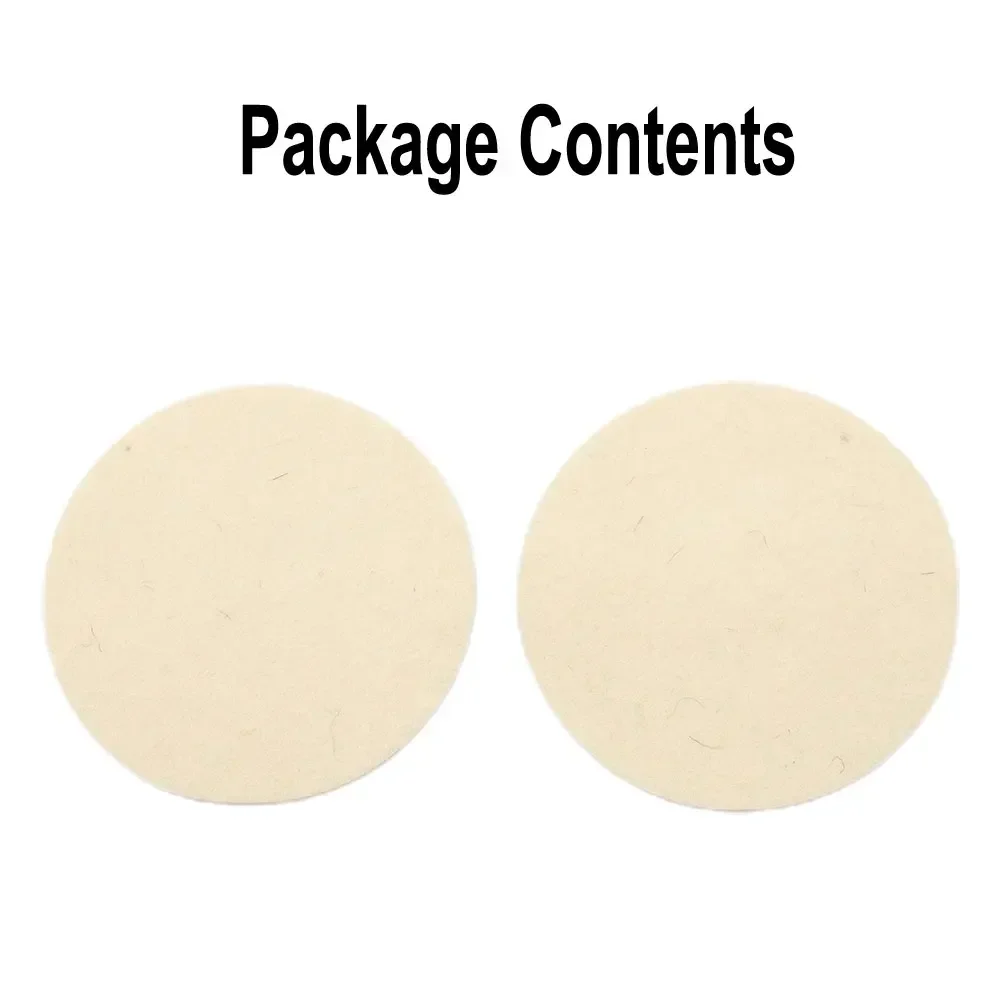 Polishing Wheel Grinder Accessories 2pcs 5 Inches 125 Mm Wool Felt Polishing Pad Angle Grinder Wheel Felt Polishing Disc for Stainless Steel Copper Aluminum Glass