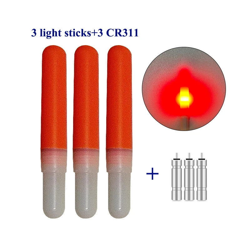 Electronic Fishing Floats Drifting Tail LED Light 3 CR311 Luminous Electric Drifting LED Glow Light Fishing Tools Tackle 3PCS fishing tackle,fishing float,fishing floats,fishing bobber,fishing light