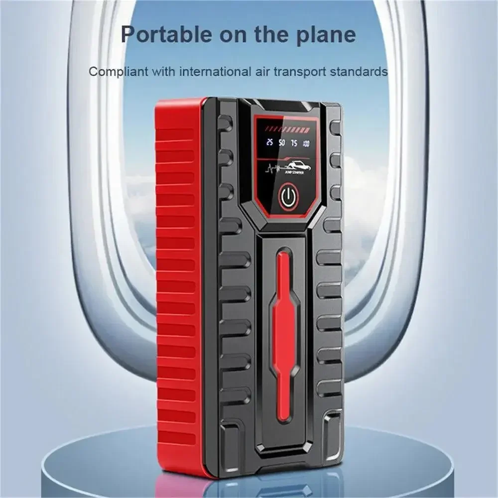 49800mAh Car Jump Starter With Air Compressor Portable Booster Jumper Power Bank Battery Charger For Petrol 6.0L Diesel 4.0L 1