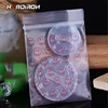 500PCS  Smile Face Small Size Self Sealing Zip Lock Bags Thick Jewelry Pouches Transparent Plastic Mini Packaging Zipper Bags 3