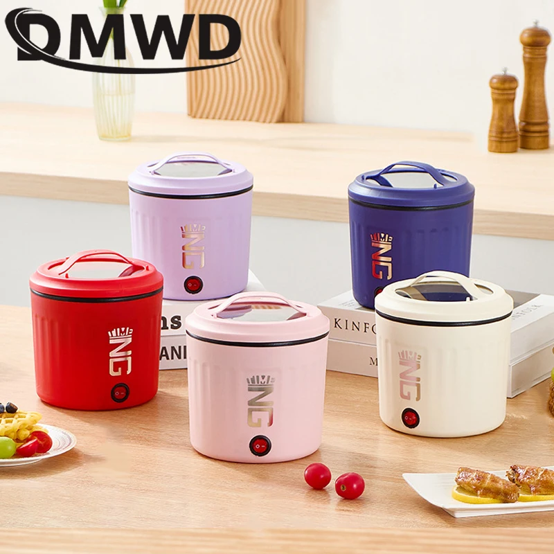 110V/220V Electric Hot Pot Multifunction Rice Cooker Skillet Instant Noodle Pot Porridge Soup Stew Meals Heater Frying Pan