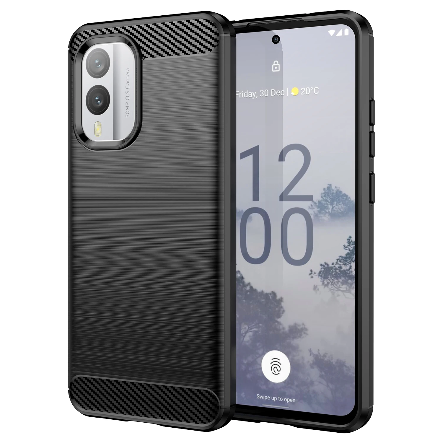 Luxury Shockproof Matte Silicone Back Cover - Soft Protective Phone Case