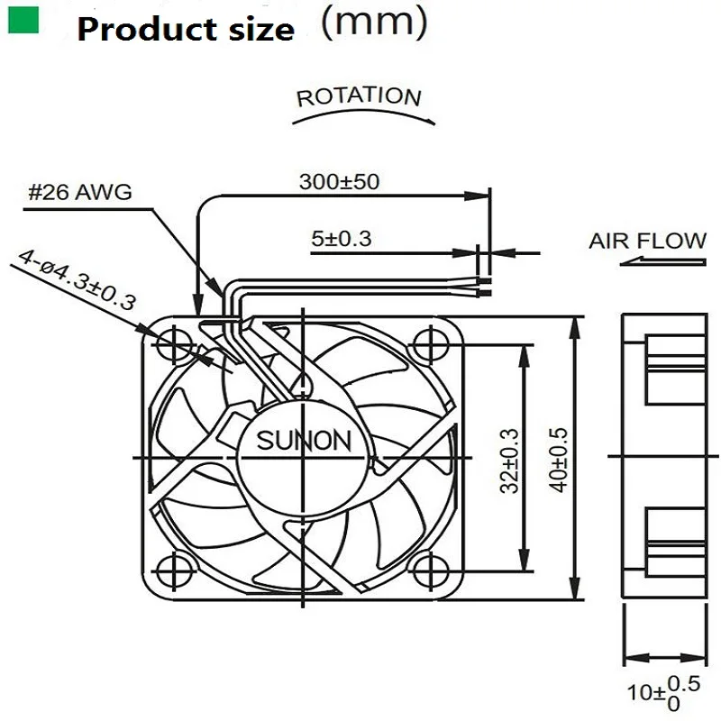 MNI kicsi Műgyűjtő 4*4*1CM 12V 0.8W HA40101V4-000C-999 maglev Zajtalan VCR Nehezen disc Kényszeredett Szellőztet Elhidegedés 2pin Sürgöny