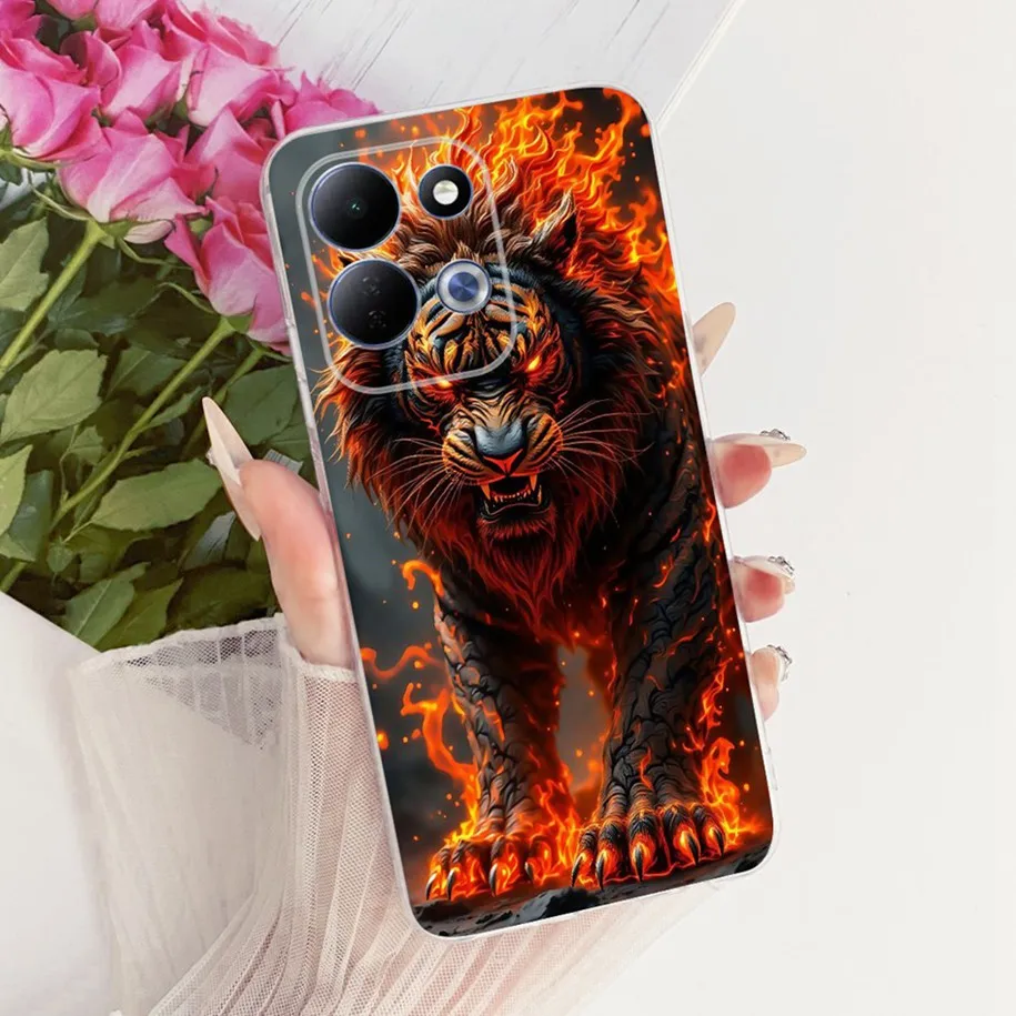 Cute Cartoon Animal Soft Silicone Clear Phone Case Cover