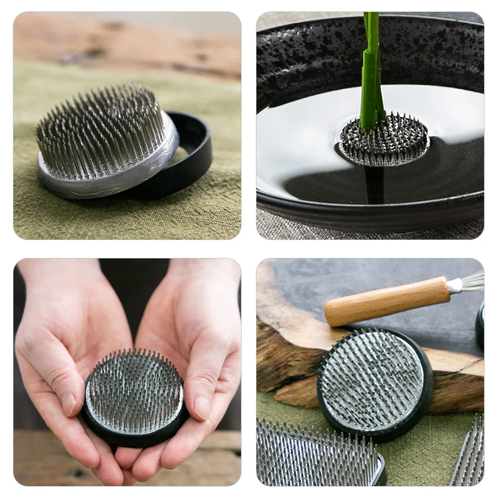 Flower Arranging Device Kenzan Stainless Steel Chinese Japanese Style Desktop