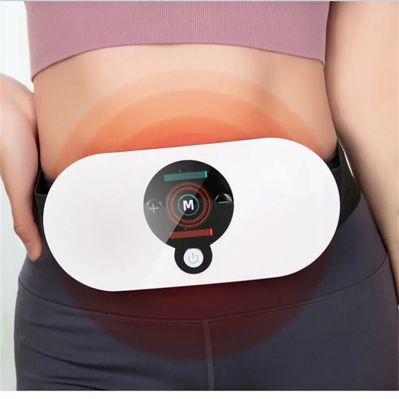 Smart Electric Waist Massager EMS Muscle Stimulation Pulse Body Sculpting Massager Vibration Heating Back Massager Body Shaping