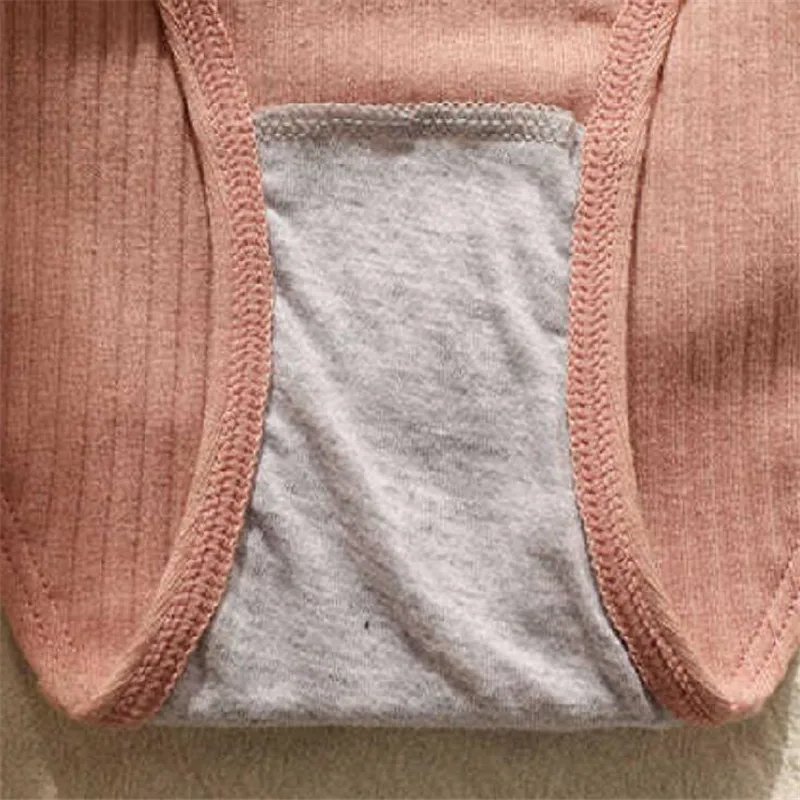 Women Panties Women Underwear Female Underwear M-XL Women's Thread Cotton Underwear Large Size Sexy Seamless Panties Simple Low Waist Girls Thong Briefs